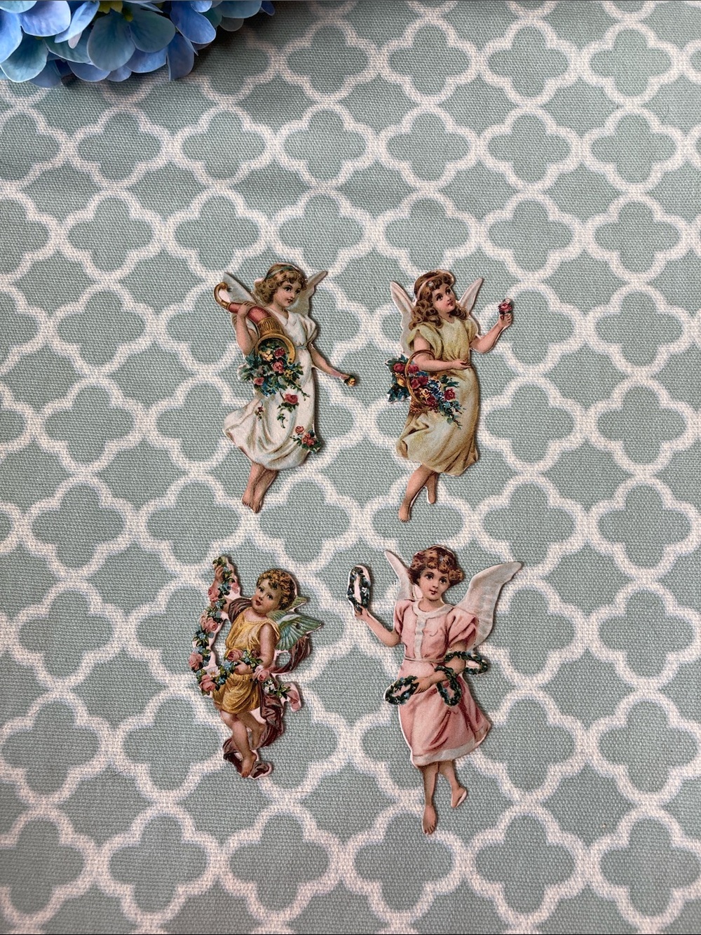 Vintage Angel Die Cut Chipboard Ornaments 4